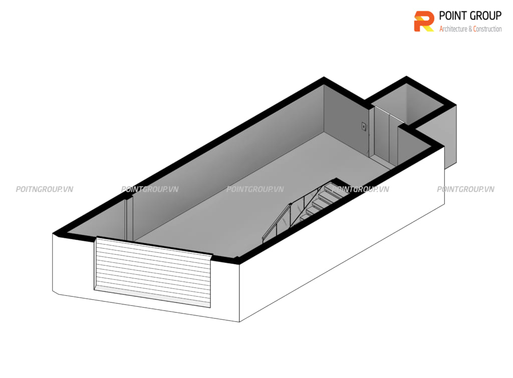 Thiết kế nhà phố 4 tầng