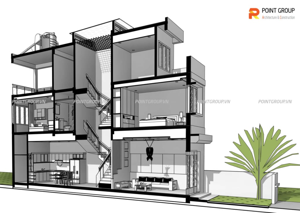 Thiết kế nhà chú Cấp