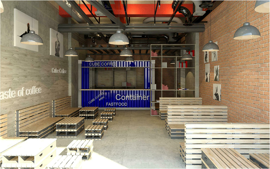 thiết kế quán cafe độc đáo - Cube cafe