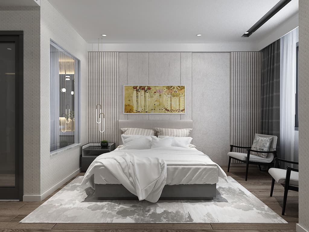 Thiết kế nội thất phòng ngủ khách sạn Moonlight