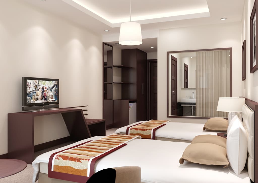 Thiết kế nội thất phòng ngủ đôi khách sạn Mường Thanh