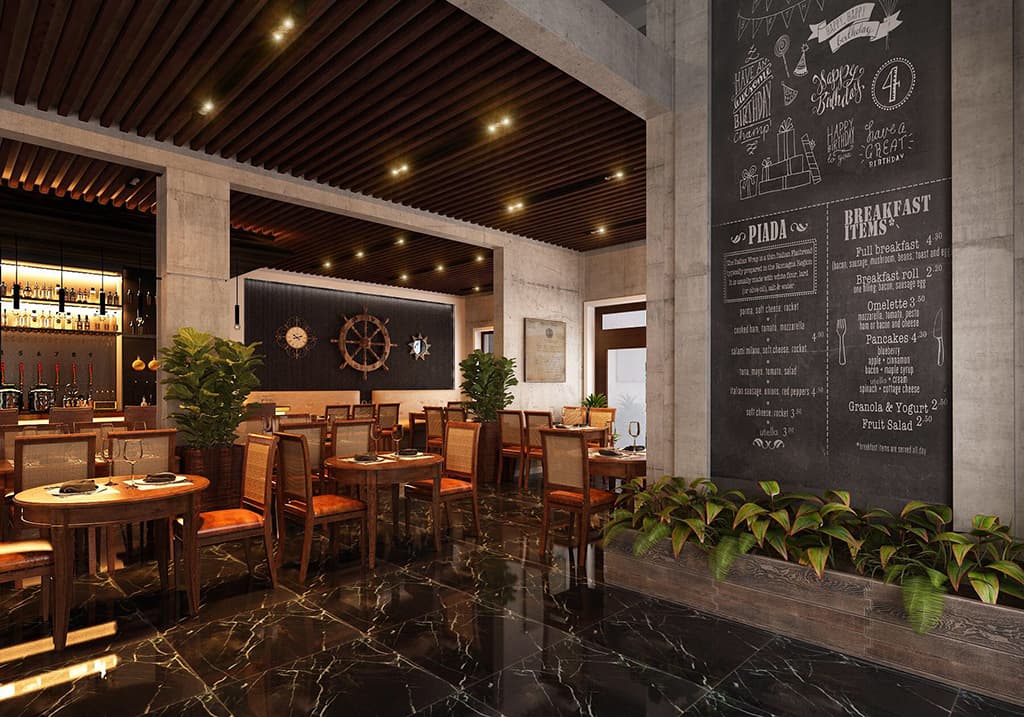 Thiết kế nội thất quán Cafe phong cách Italia
