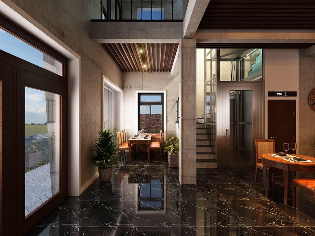 Thiết kế nội thất quán Cafe phong cách Italia