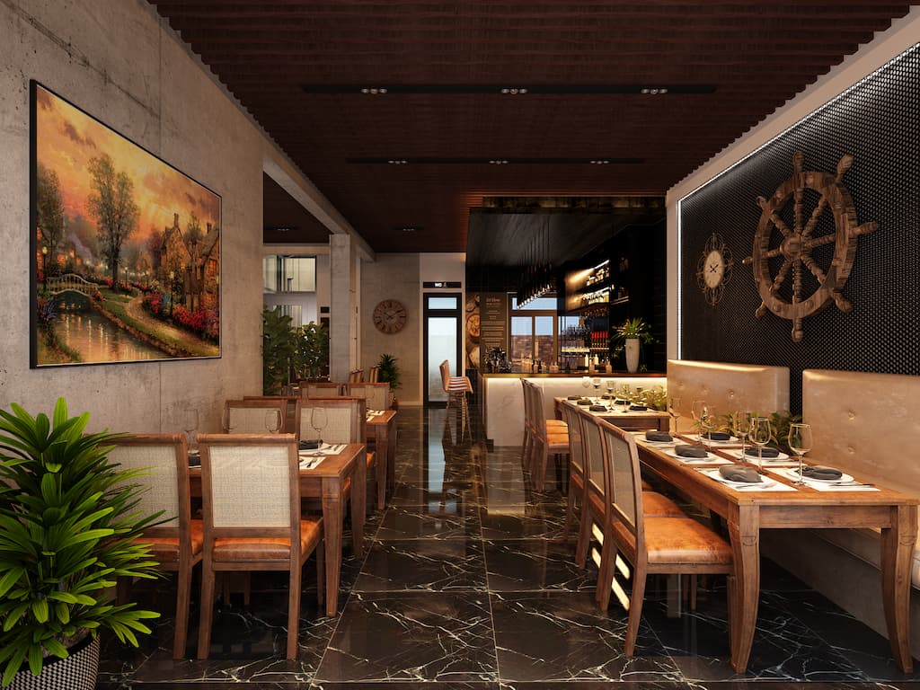 thiết kế nội thất cafe