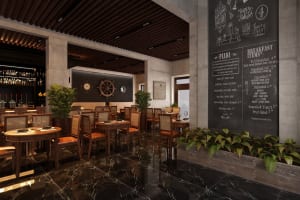 thiết kế nội thất cafe