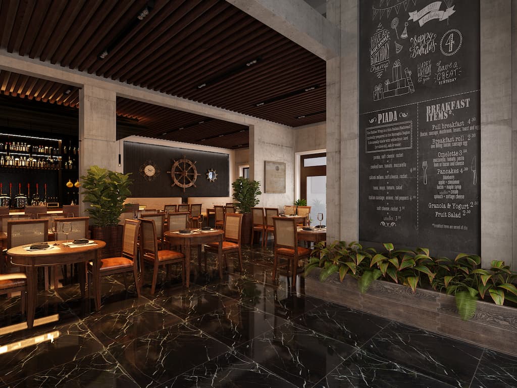 thiết kế nội thất cafe