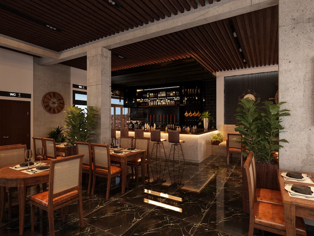 thiết kế nội thất cafe