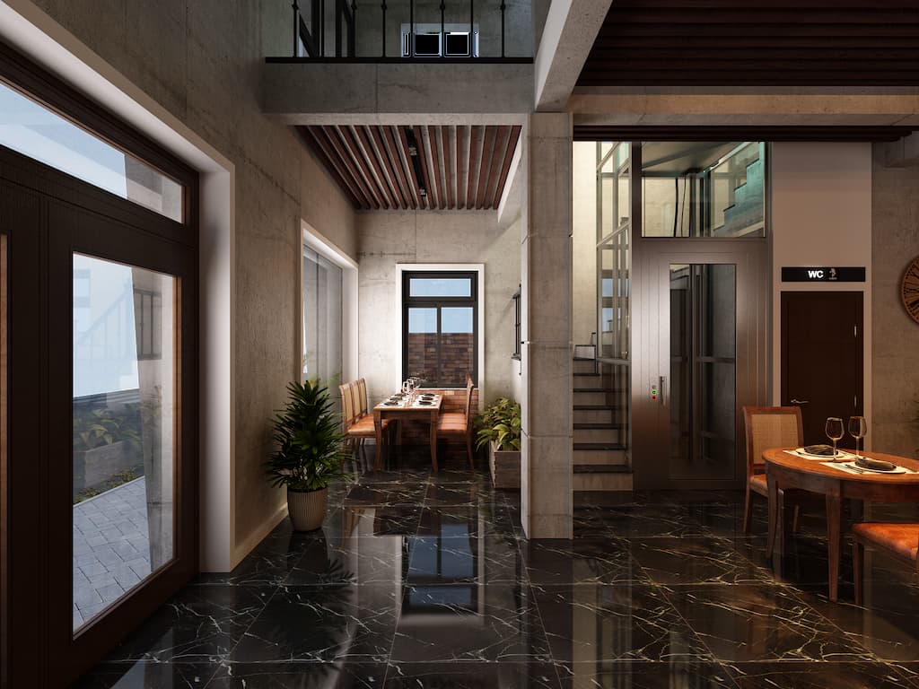 thiết kế nội thất cafe